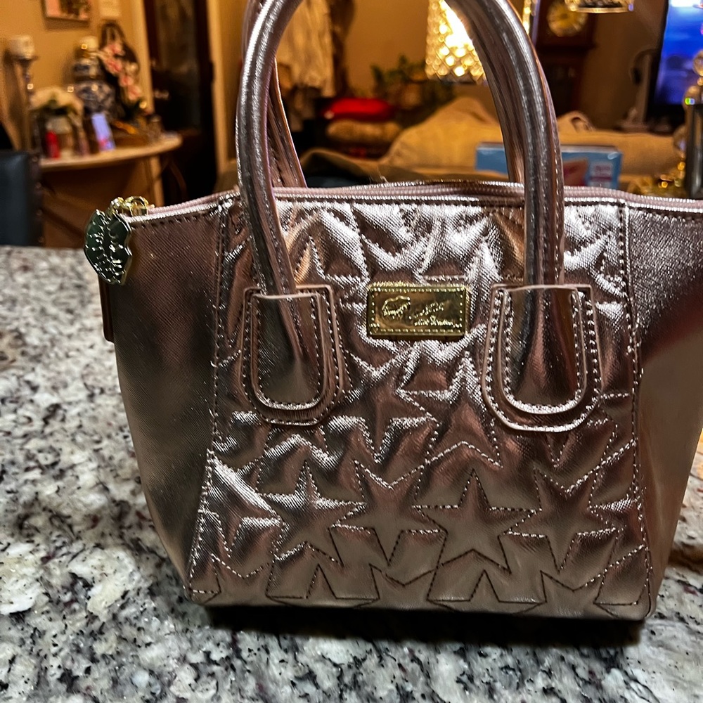 Beautiful rose gold small handbag
